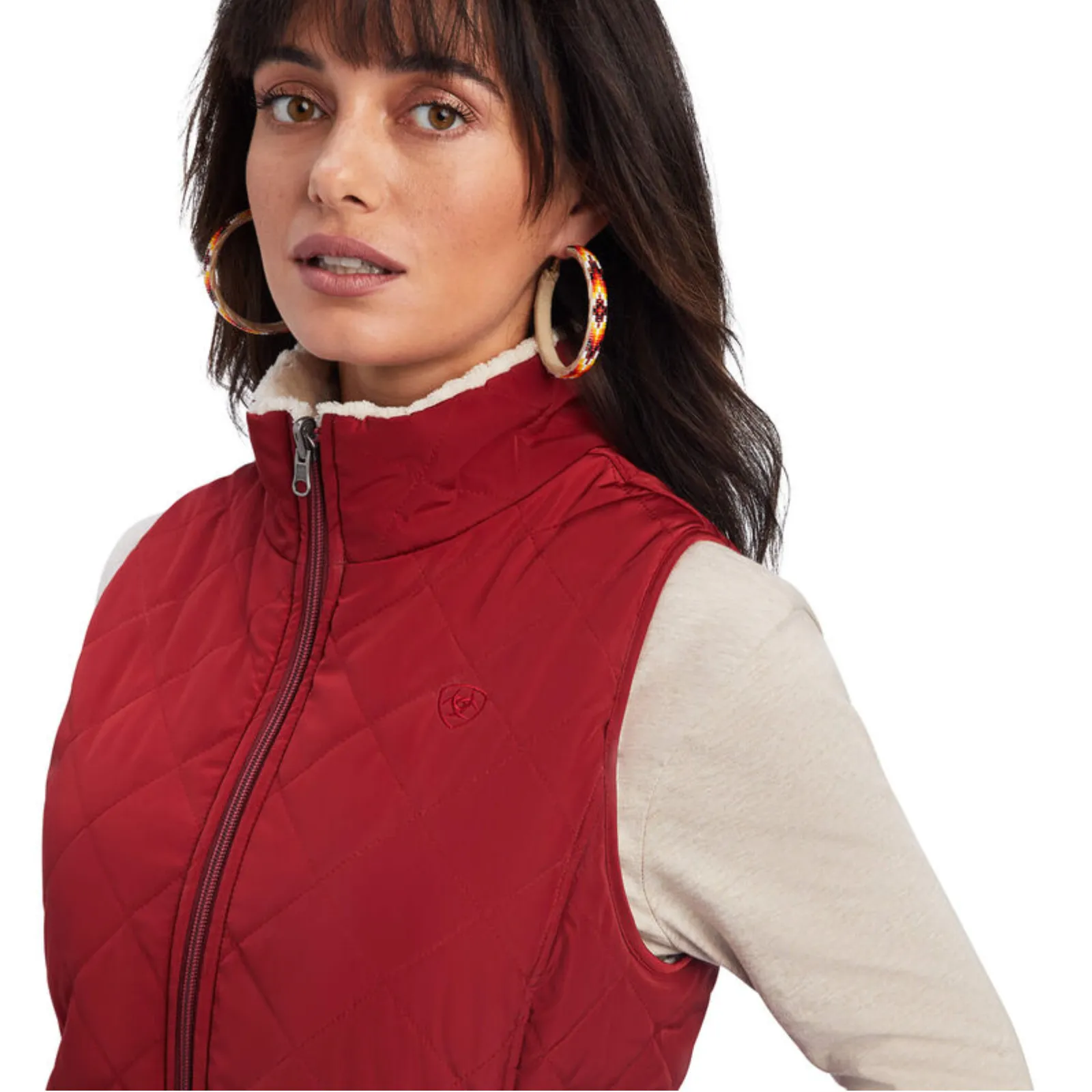 Ariat® Ladies R.E.A.L.™  Reversible  Rouge Red Vest 10041586