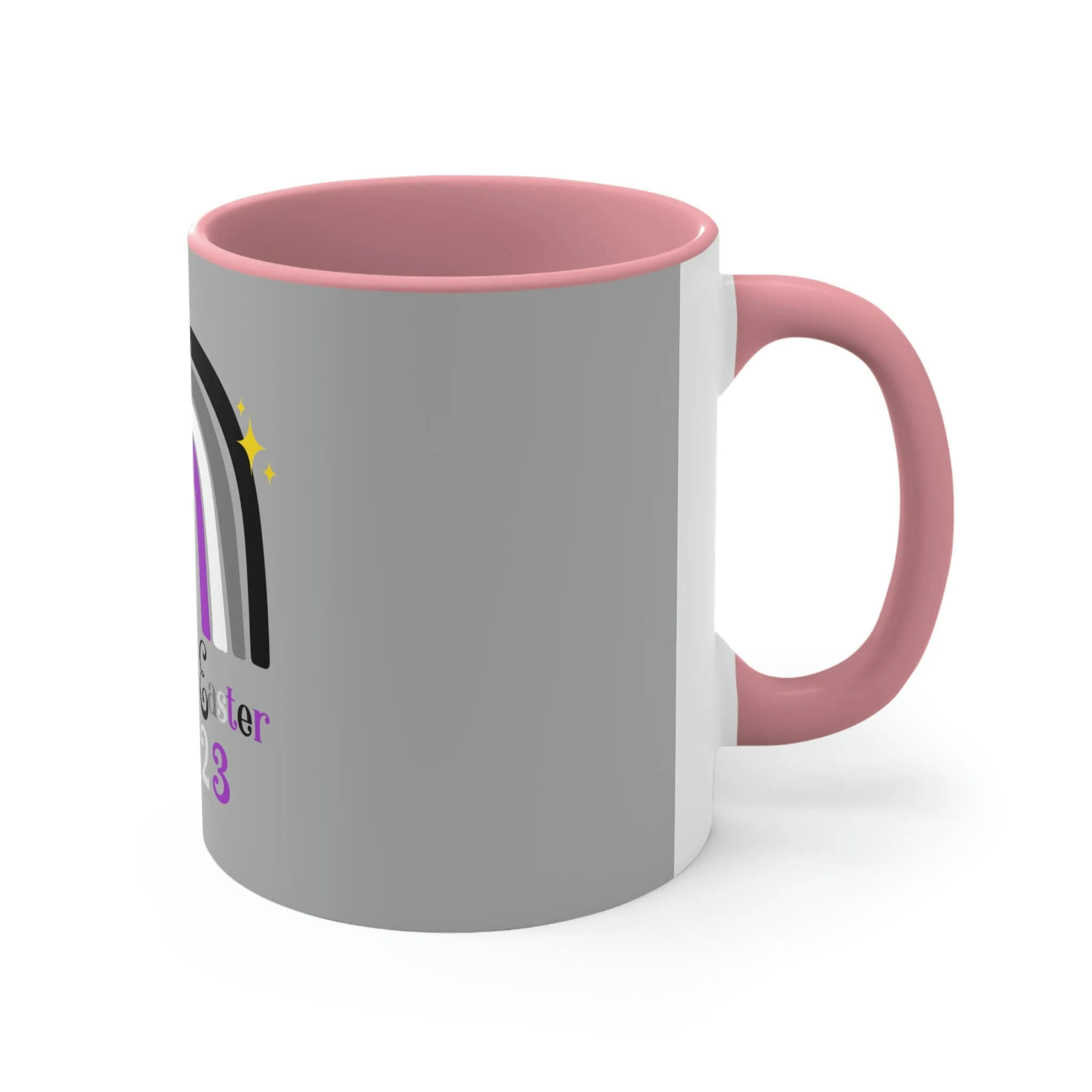 Asexual Flag Accent Coffee Mug Easter Festival - Happy Easter 2023