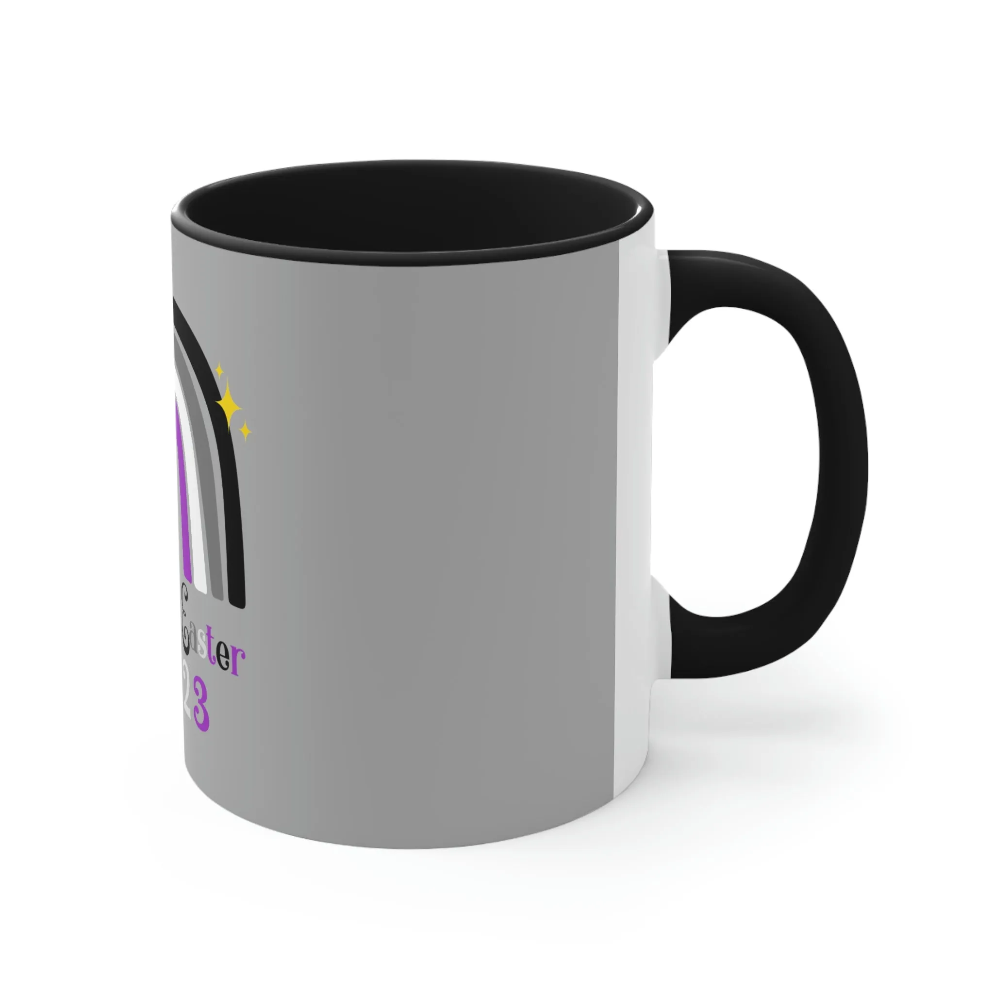 Asexual Flag Accent Coffee Mug Easter Festival - Happy Easter 2023