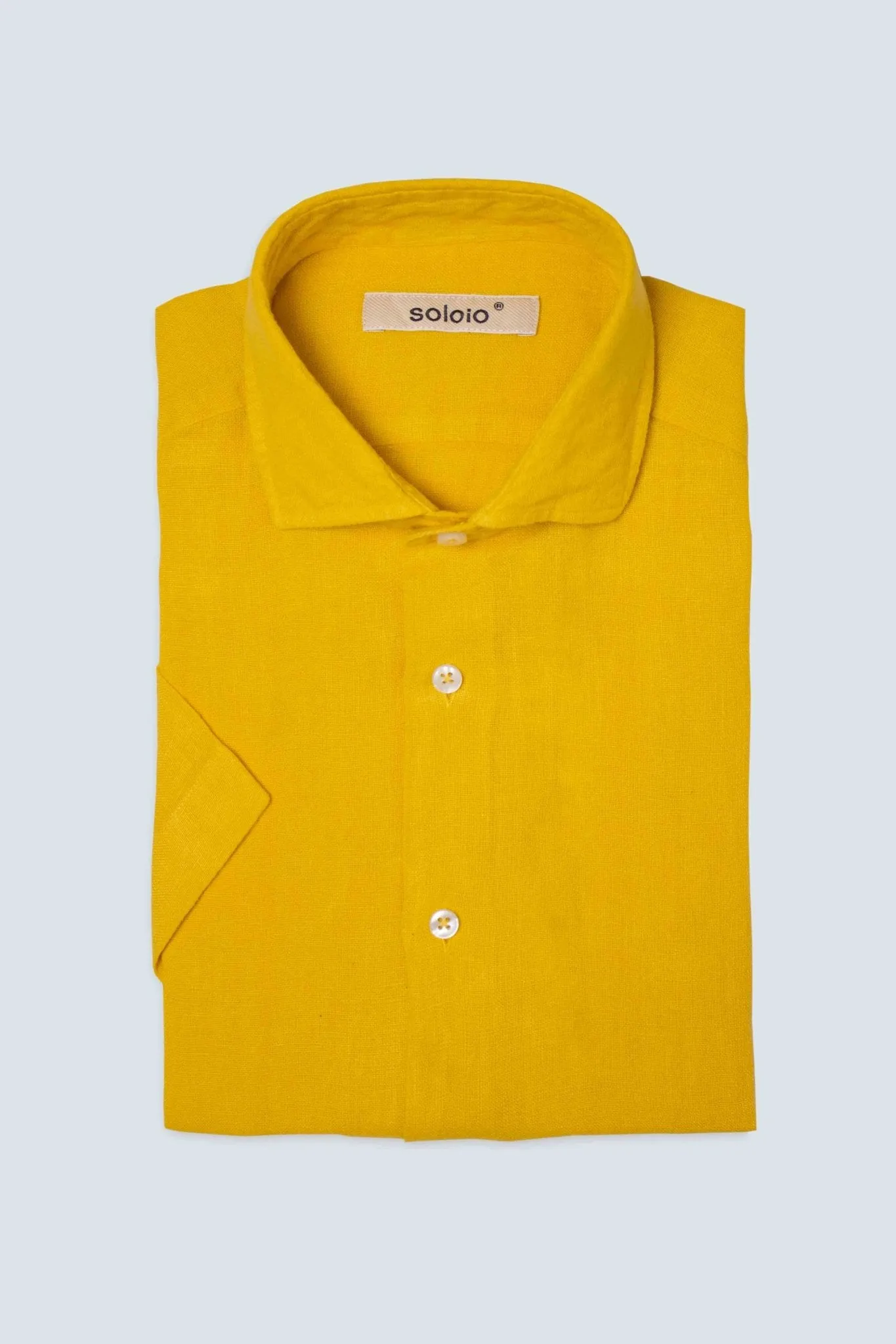 basic linen shirt yellow fruit mc