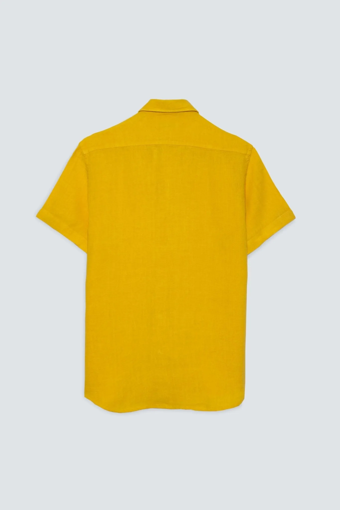 basic linen shirt yellow fruit mc