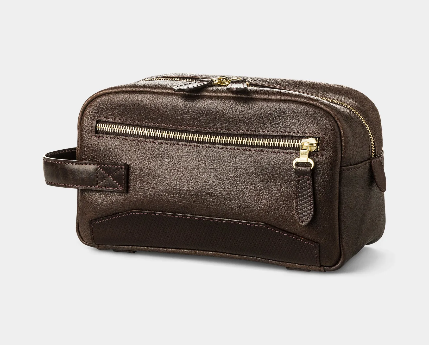 Bournbrook Wash Bag in Dark Tan