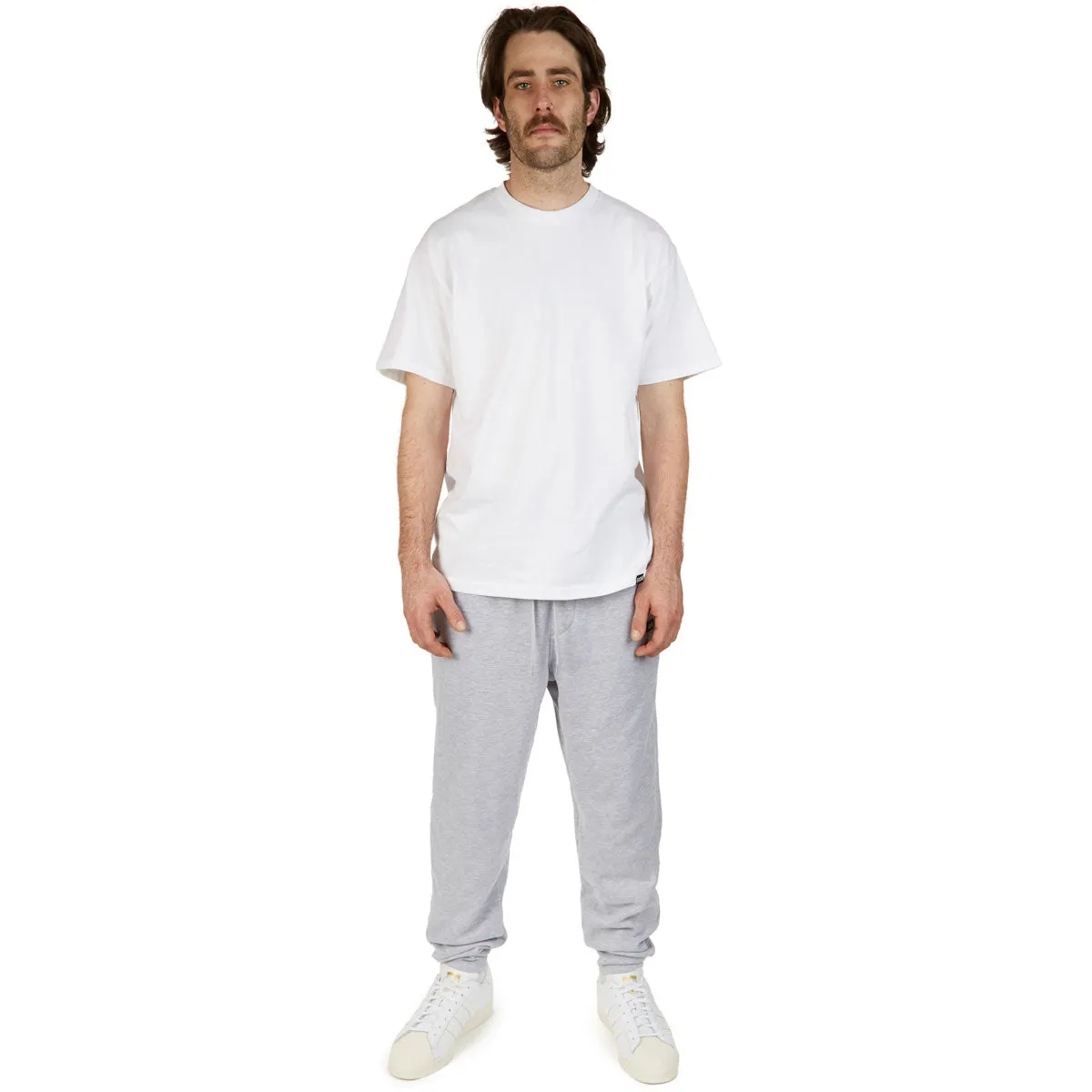 CCS Logo Rubber Patch Sweat Pants - Heather Grey