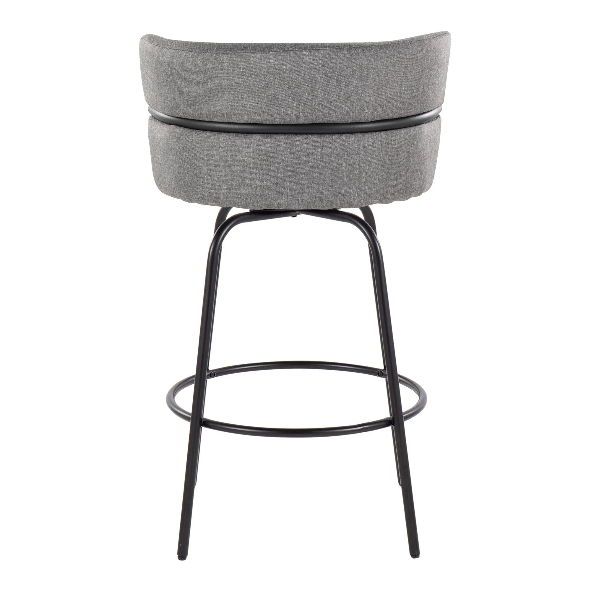 Cinch Claire 26" Fixed-Height Counter Stool - Set of 2 By LumiSource - B26-CINCH-CLARZQ2 BKBKCR2