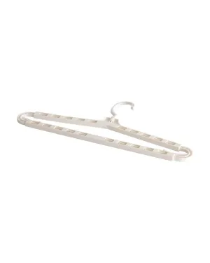 Extendable Hanger, White, Plastic