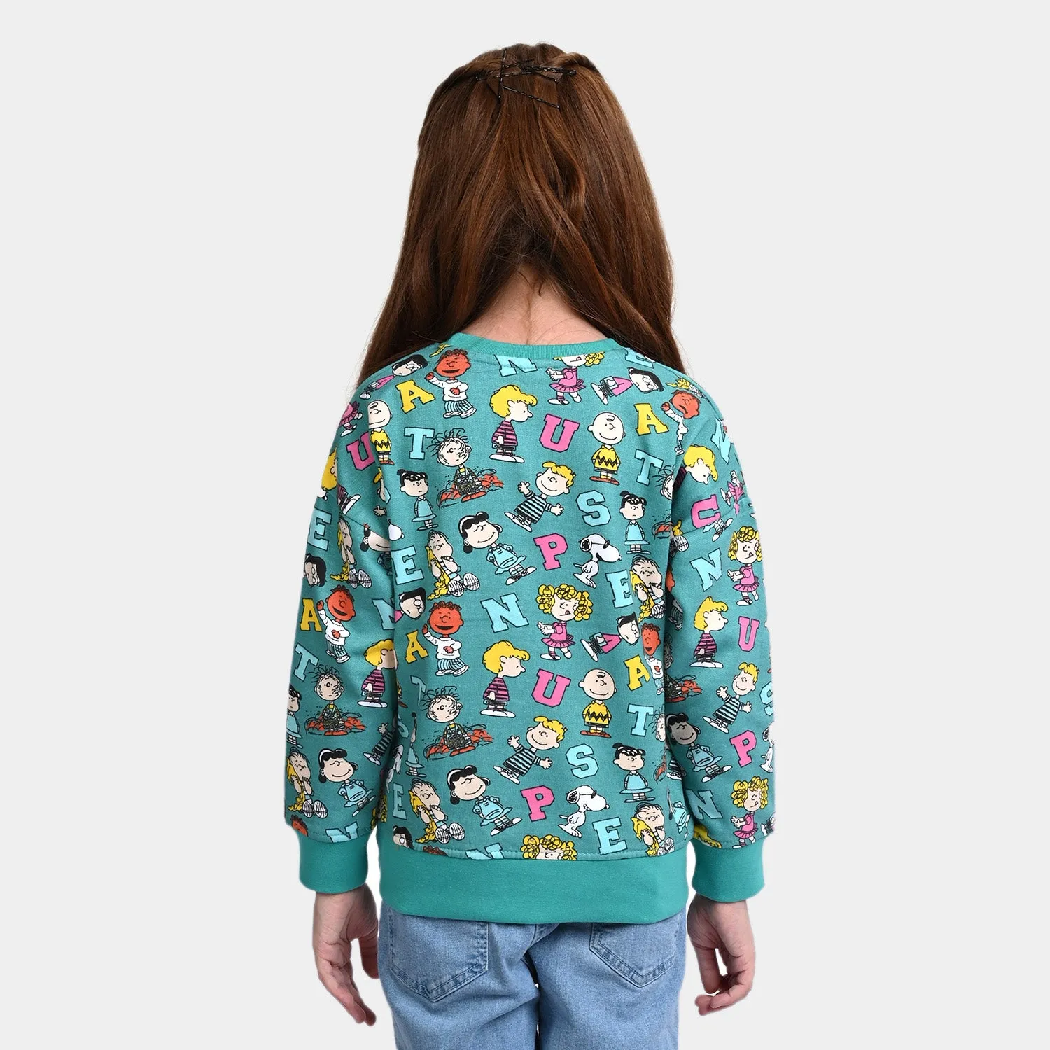 Girls Fleece Sweatshirt Peanuts-Capri Breeze