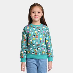 Girls Fleece Sweatshirt Peanuts-Capri Breeze