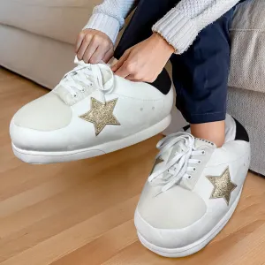 Golden Star Oversized Sneaker Slippers