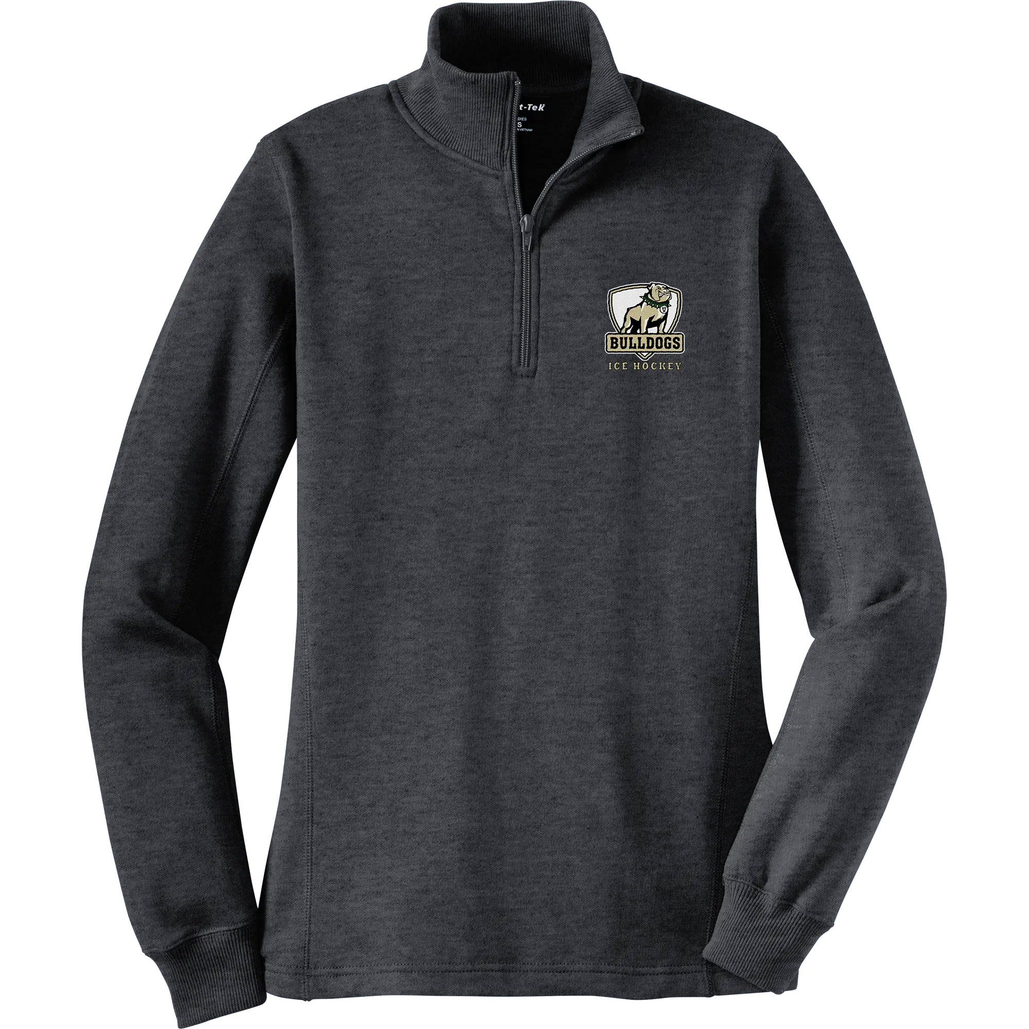 HVM Bulldogs Ladies 1/4-Zip Sweatshirt