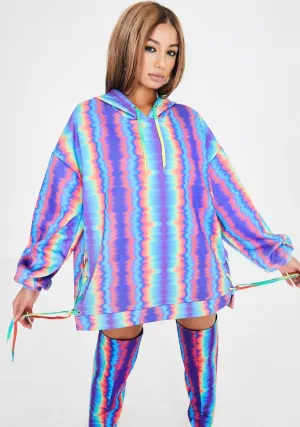 Hypnotic Mist Oversized Hoodie