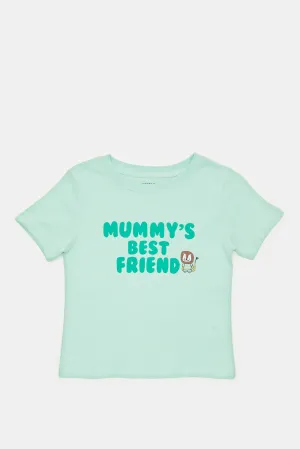 Infant Boys Mint Mummy Best Friend T-Shirt