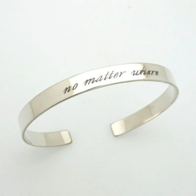 Initials Cuff bracelet for mom