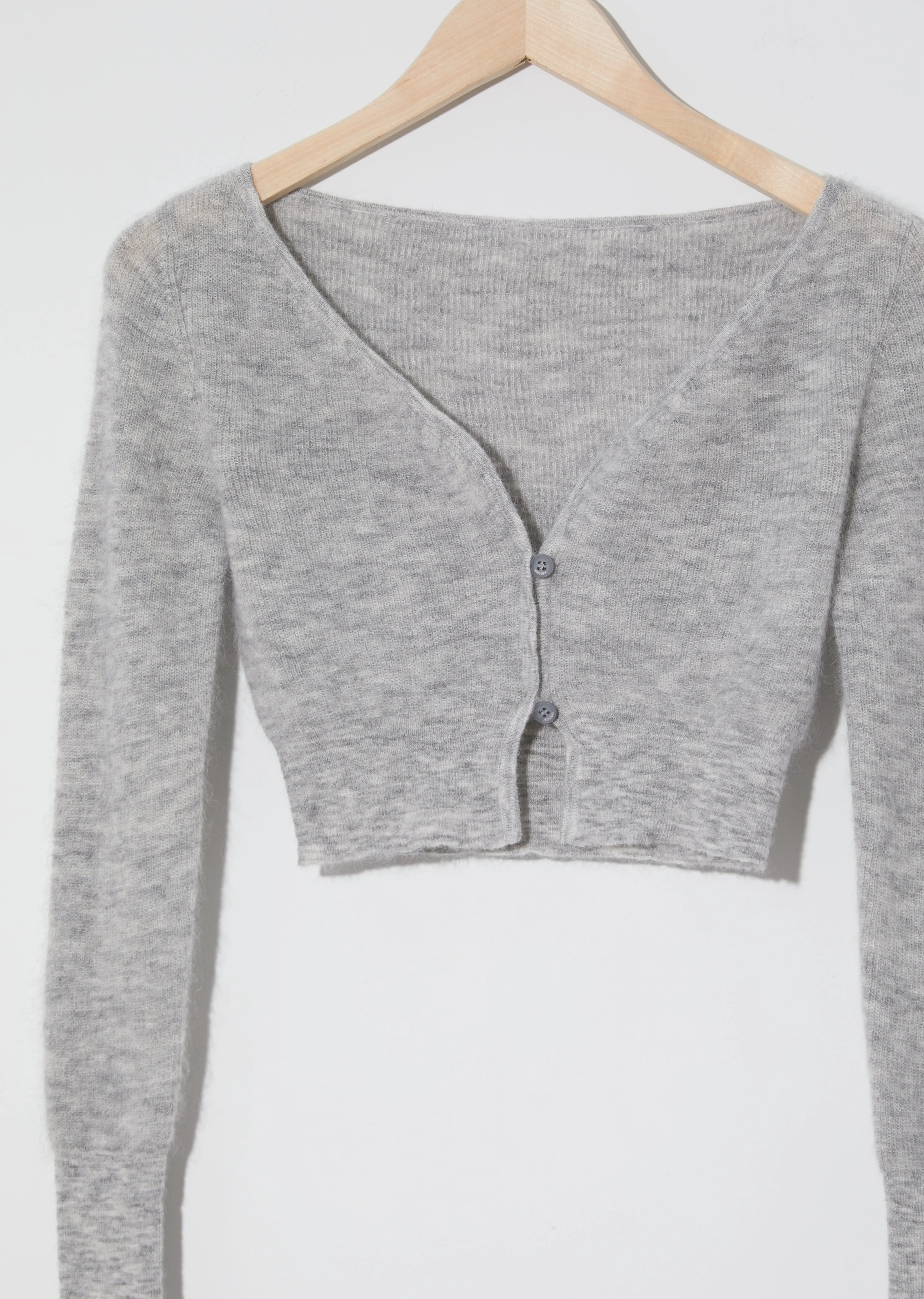 Le Cardigan Alzou — Light Grey