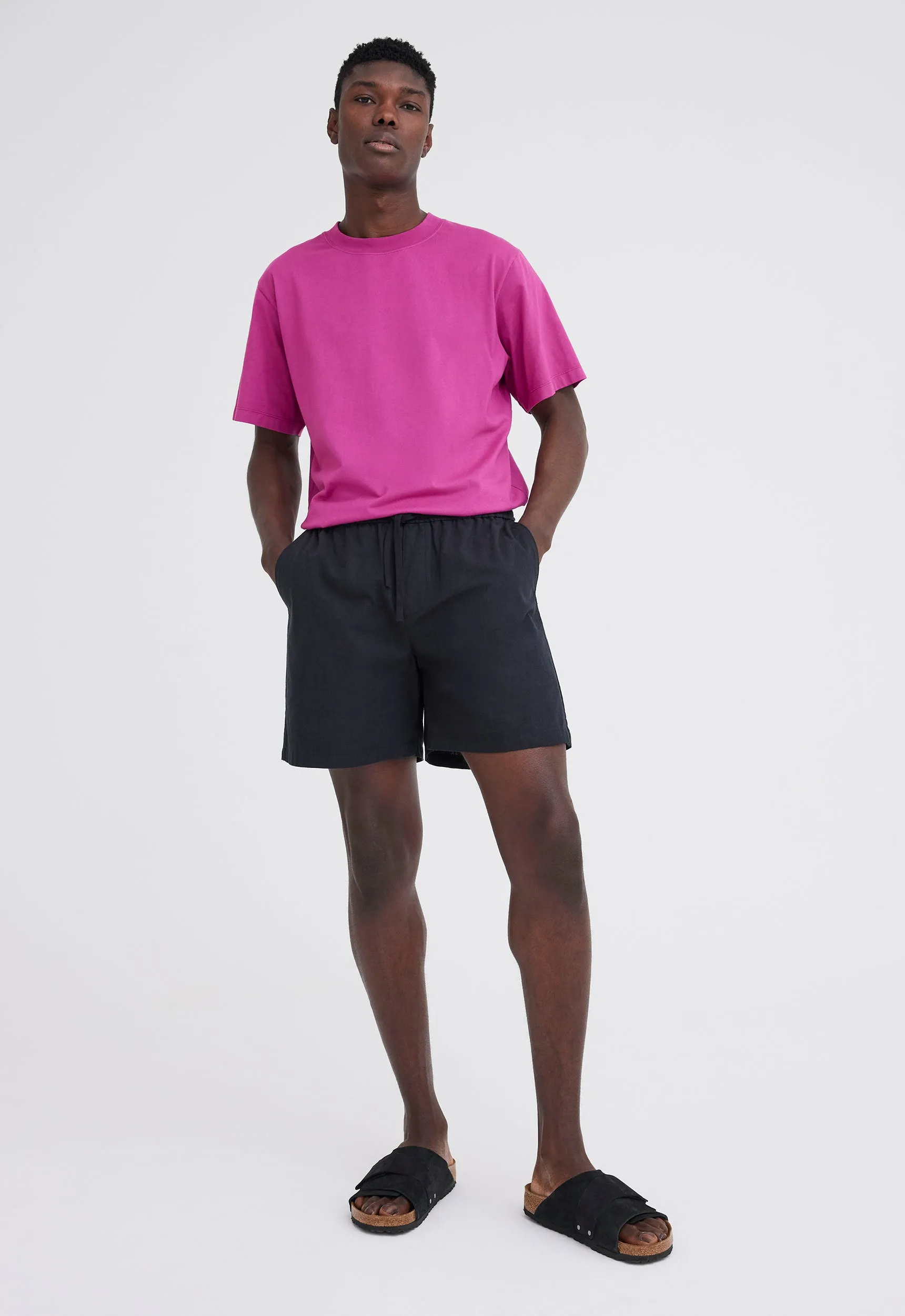 Linn Cotton Linen Short - Black