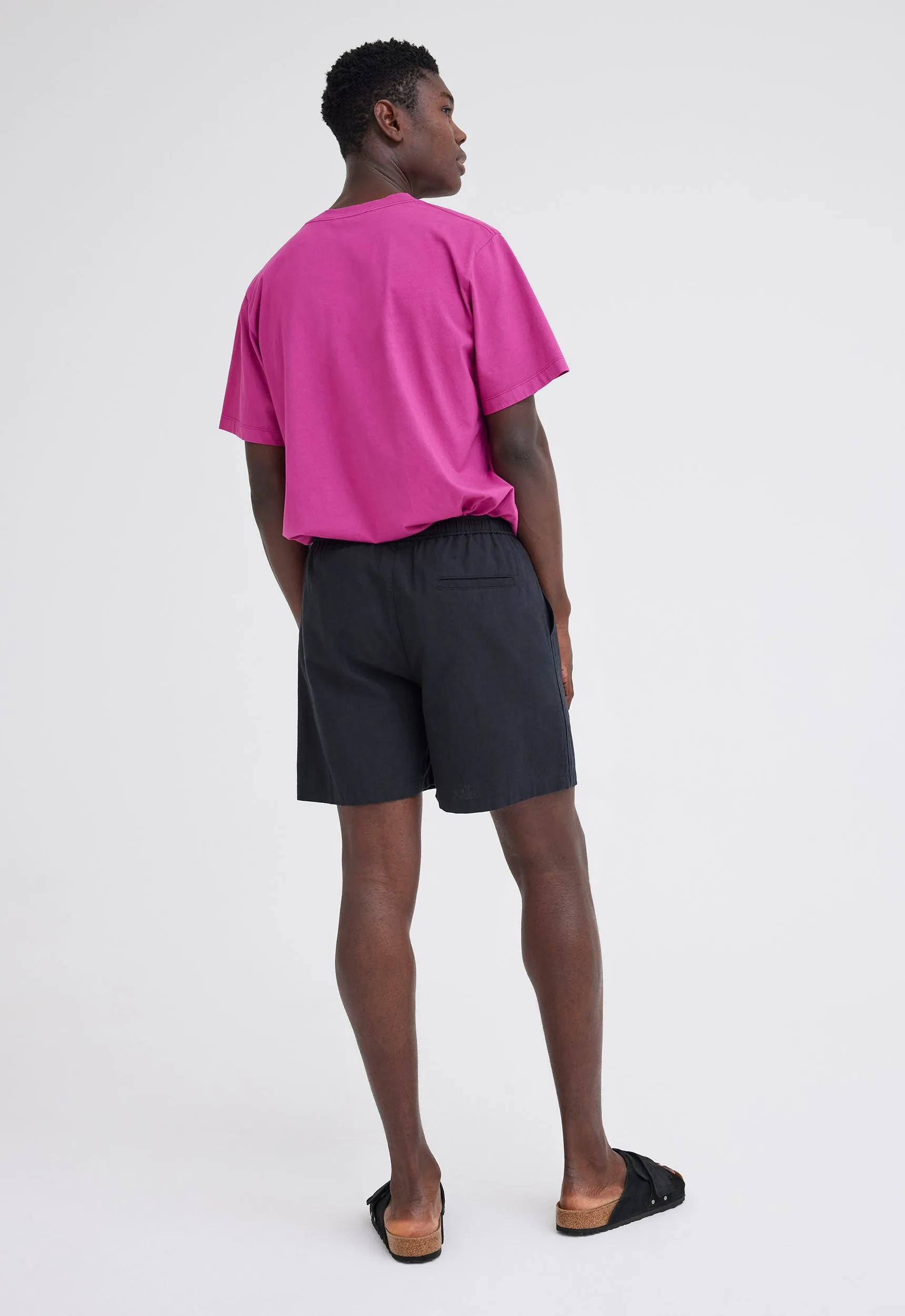 Linn Cotton Linen Short - Black