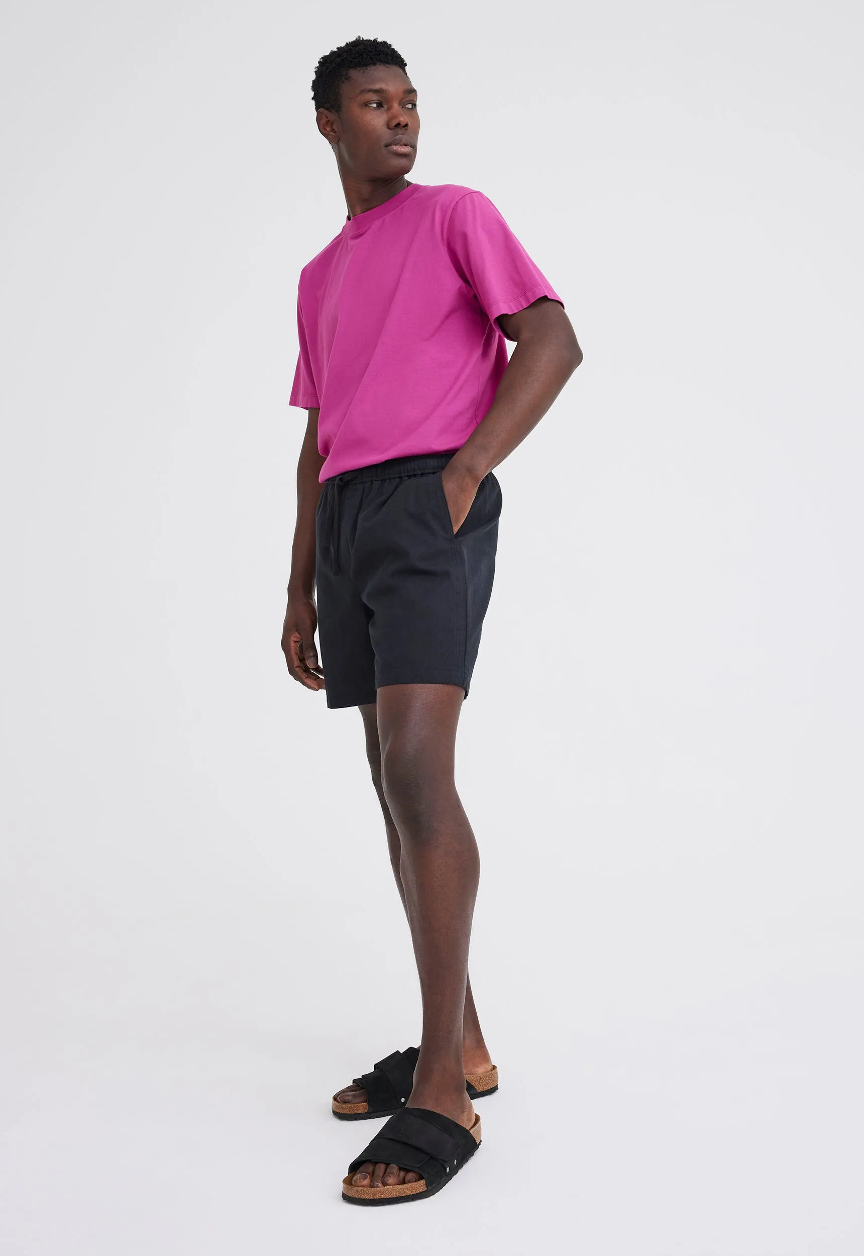 Linn Cotton Linen Short - Black