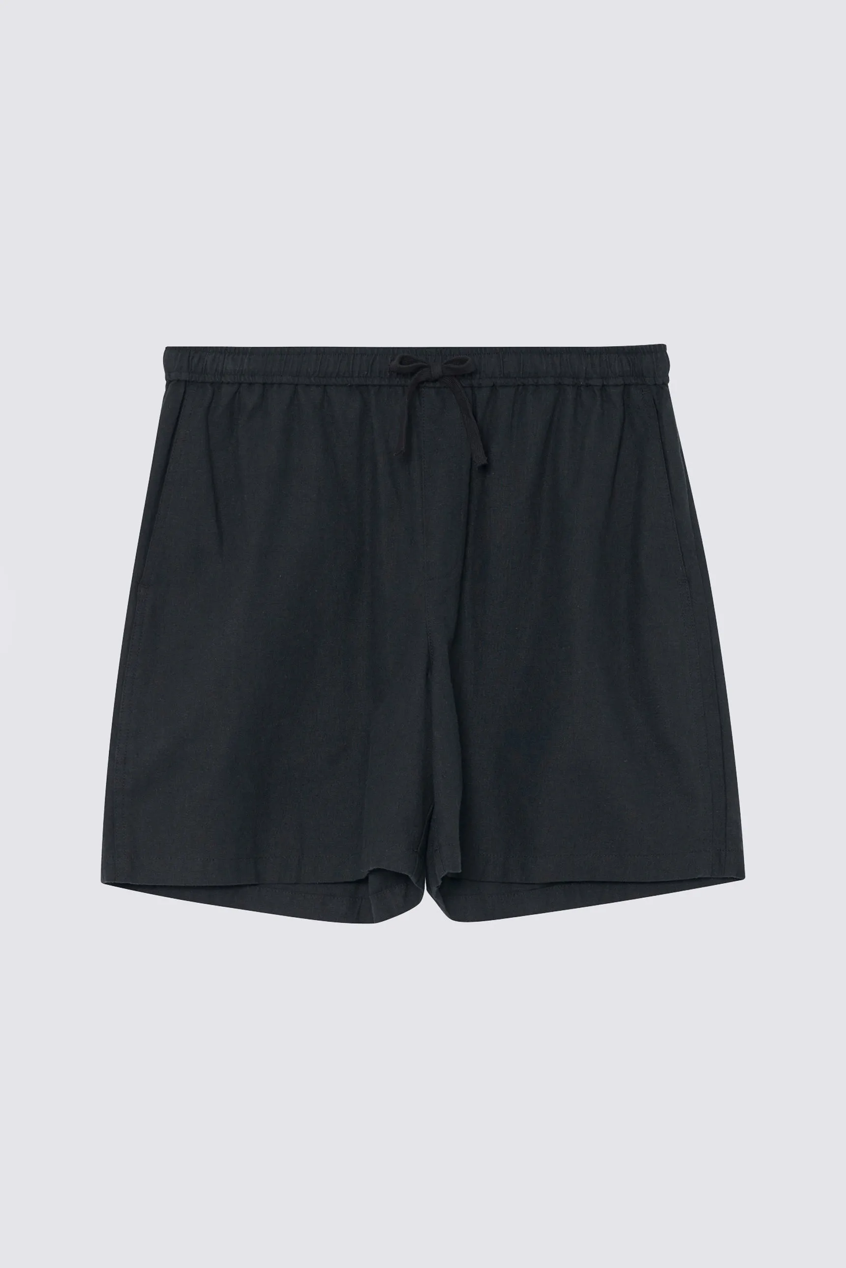 Linn Cotton Linen Short - Black