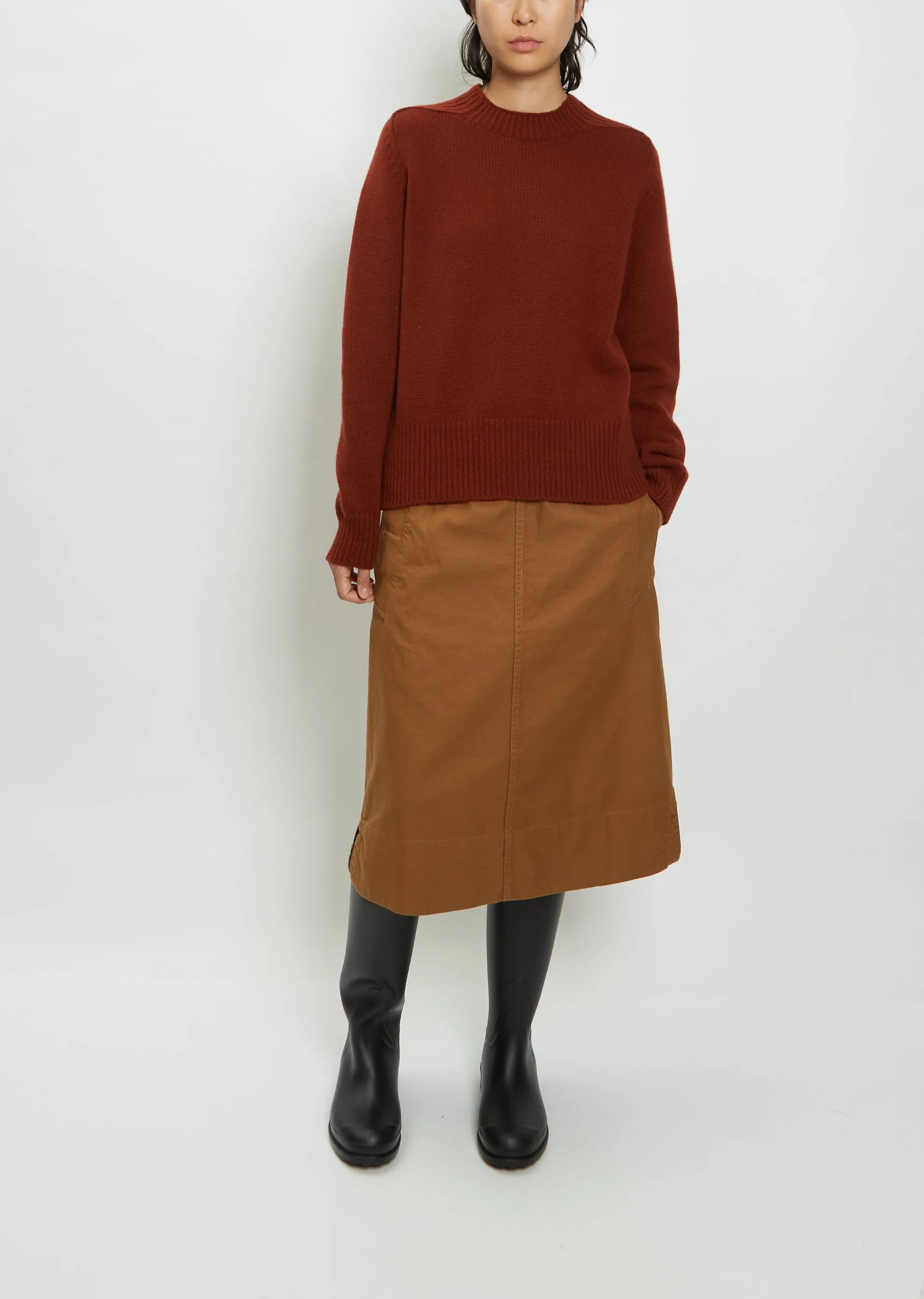 Long Slouchy Merino-Cashmere Jumper