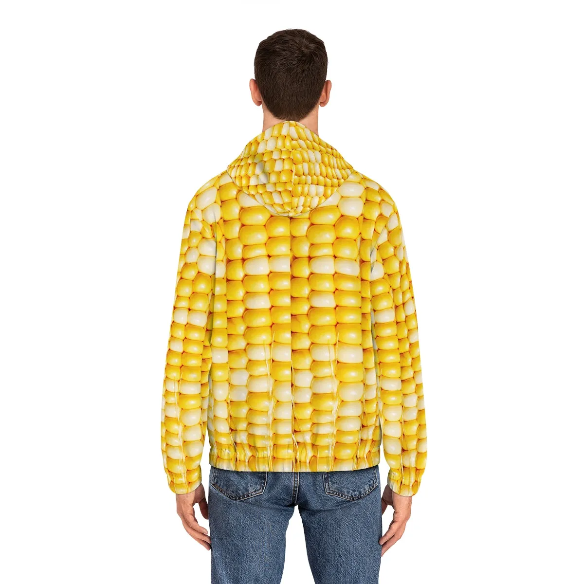 Magnet Corn drip Men's Full-Zip Hoodie (AOP)