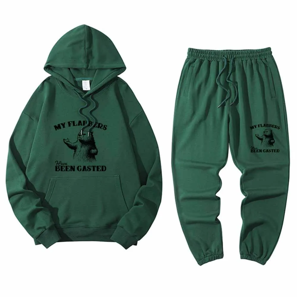 My Flabbers Have Been Gasted Animal Hoodie Pants Set