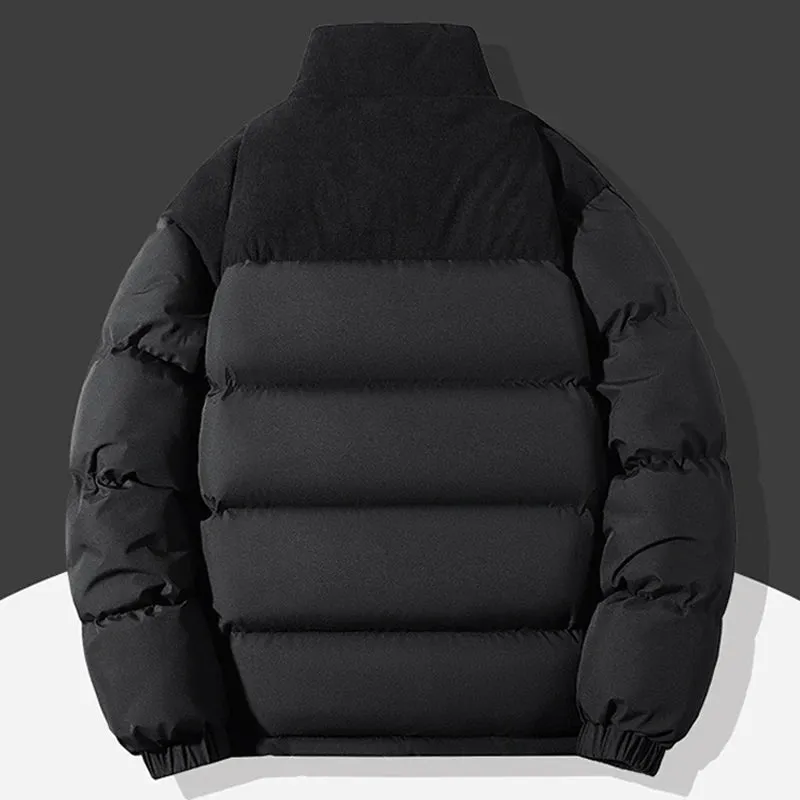 New Double Cotton Padded Puffer Jacket Men Thick Winter Jackets Casual Warm Parkas