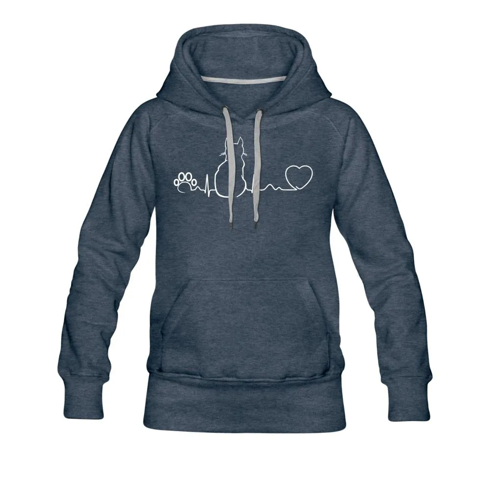 NOMV Cat Pulse Women’s Premium Hoodie