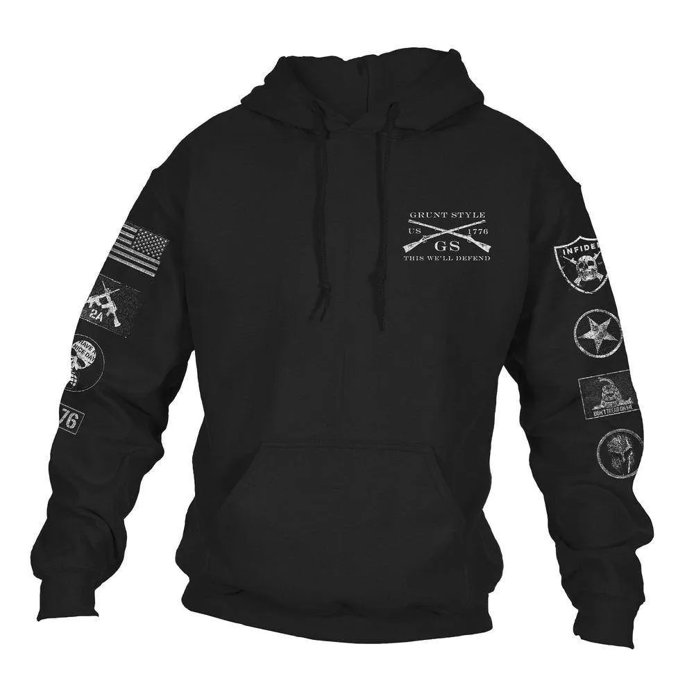 Patch Hoodie - Black