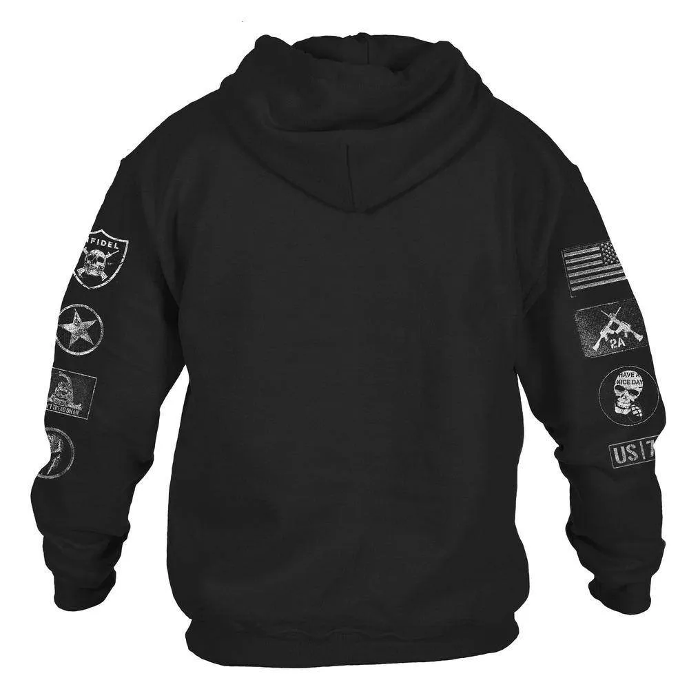 Patch Hoodie - Black