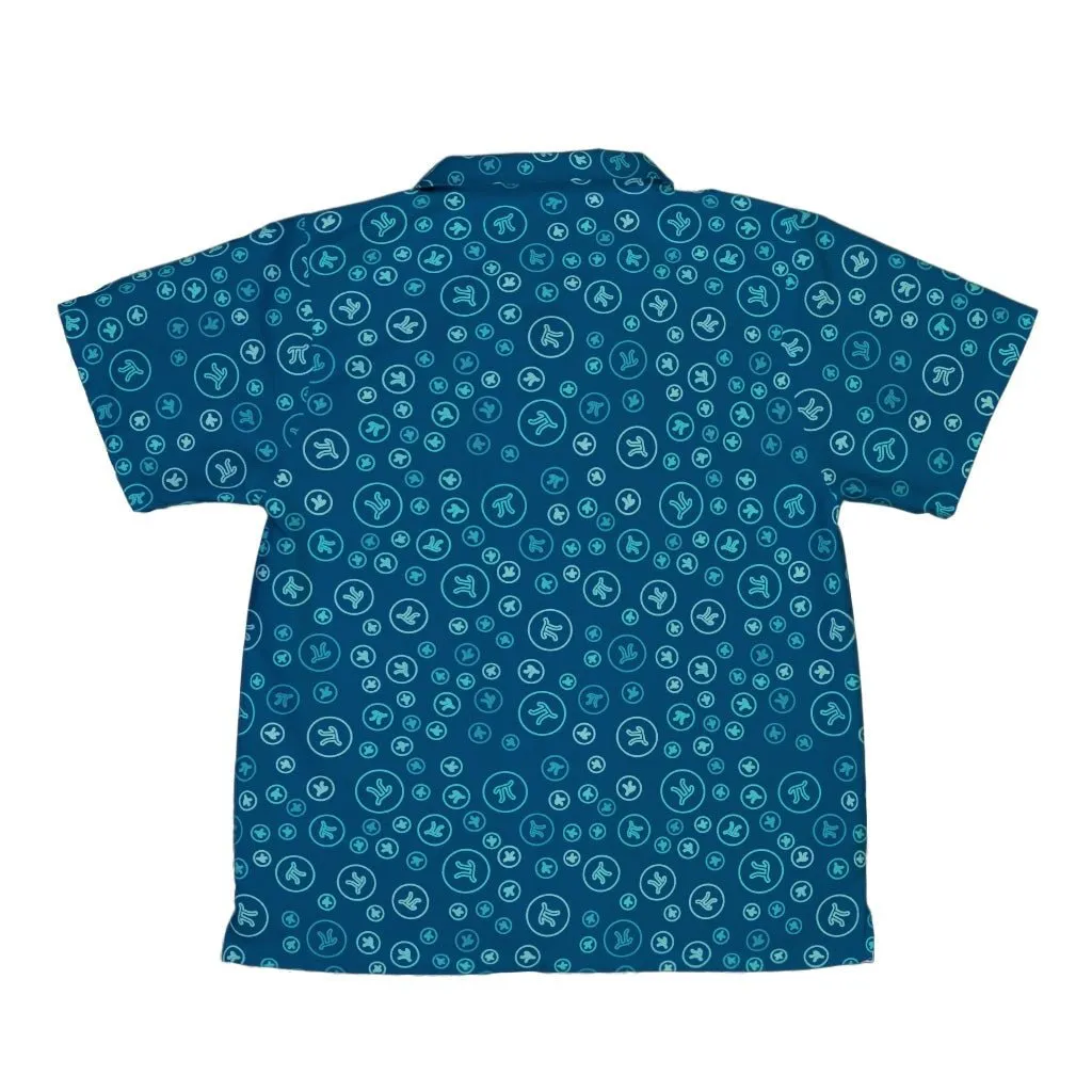 Pi 3.14 Math Blue Youth Hawaiian Shirt