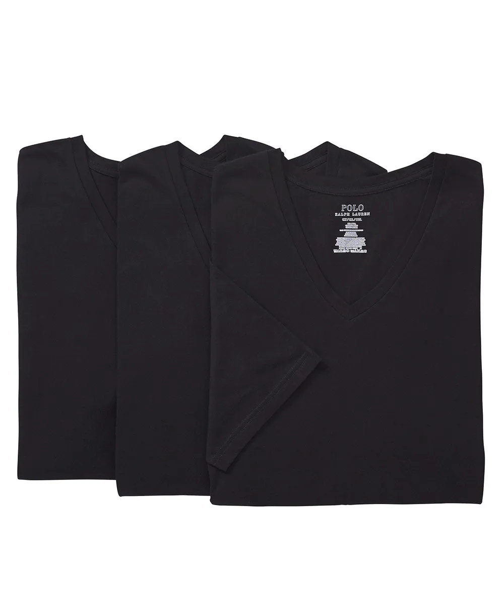 Polo Ralph Lauren Cotton V-Neck Undershirt (3-Pack)