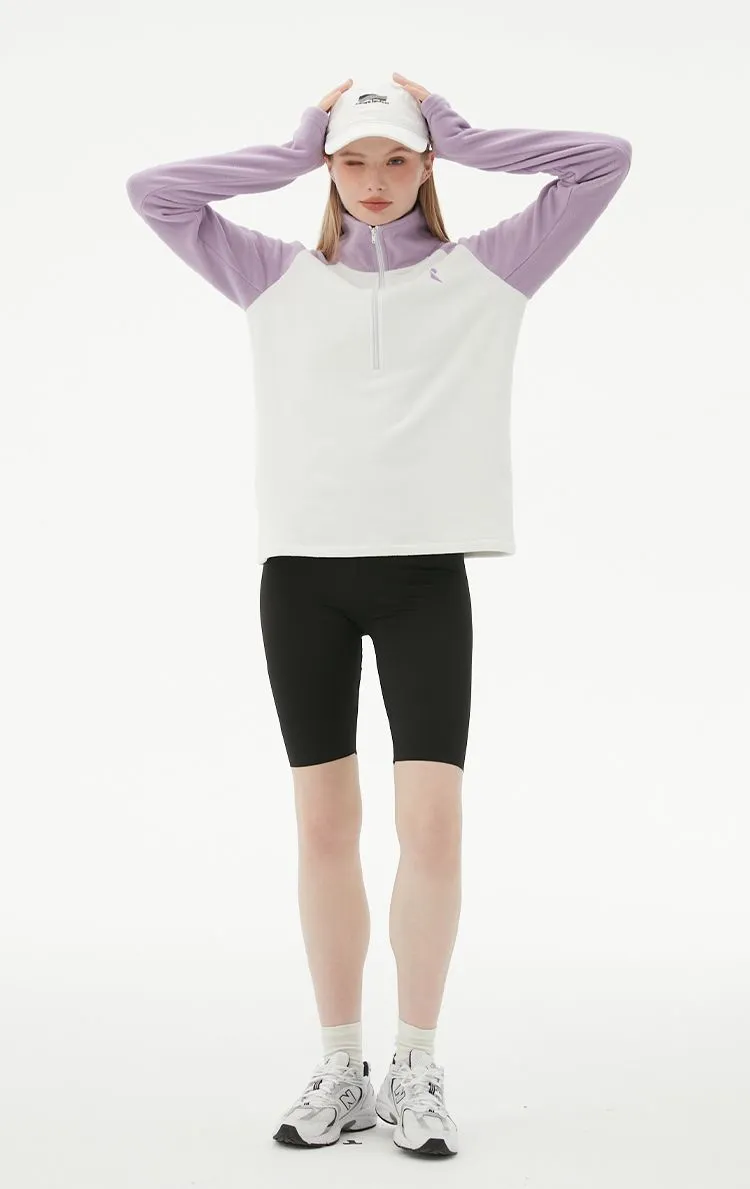 RandomPow Women's Colorblock Mid Fleece Pullover