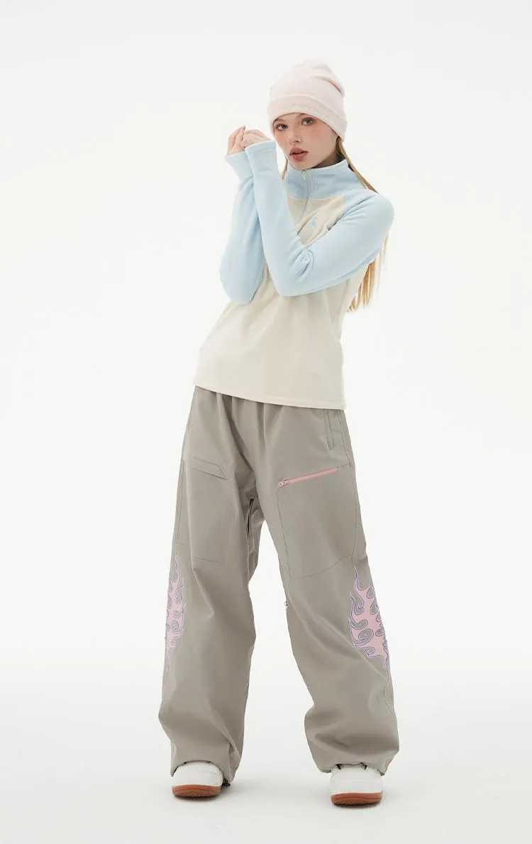 RandomPow Women's Colorblock Mid Fleece Pullover