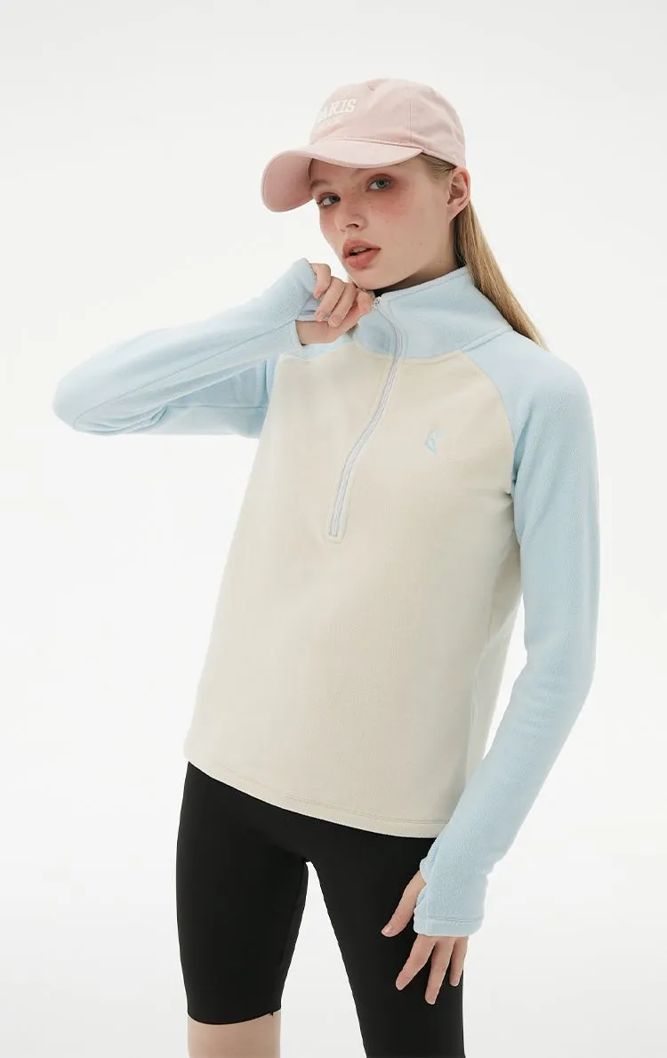 RandomPow Women's Colorblock Mid Fleece Pullover