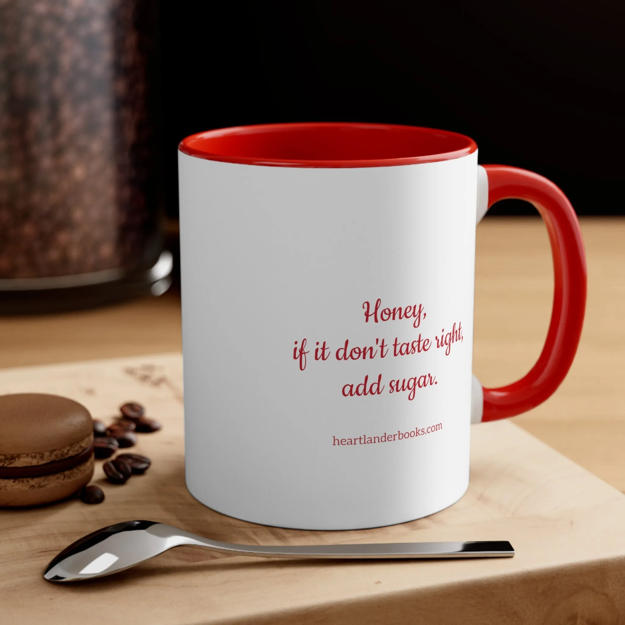 Roadside Red/White Coffee Mug, 11oz