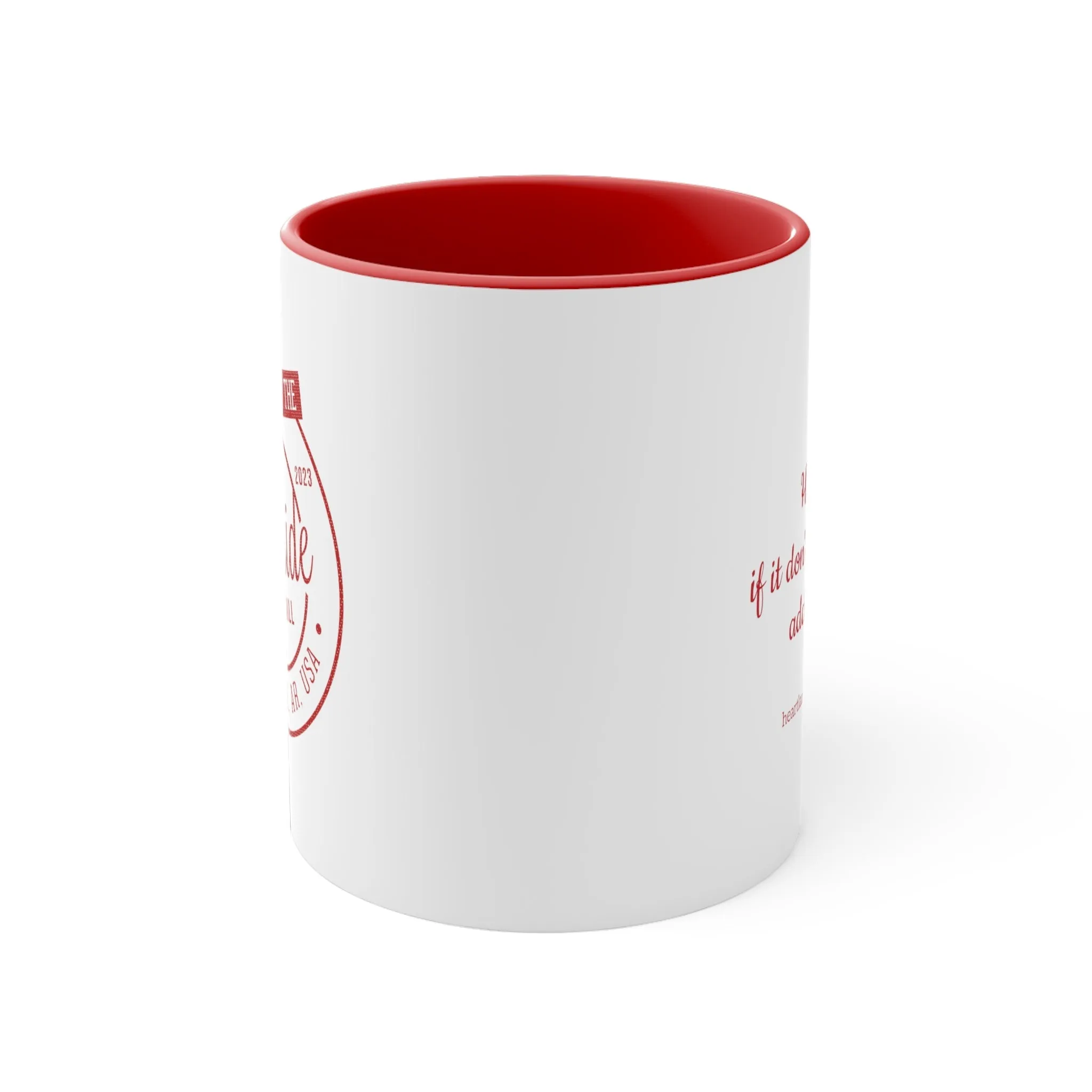 Roadside Red/White Coffee Mug, 11oz