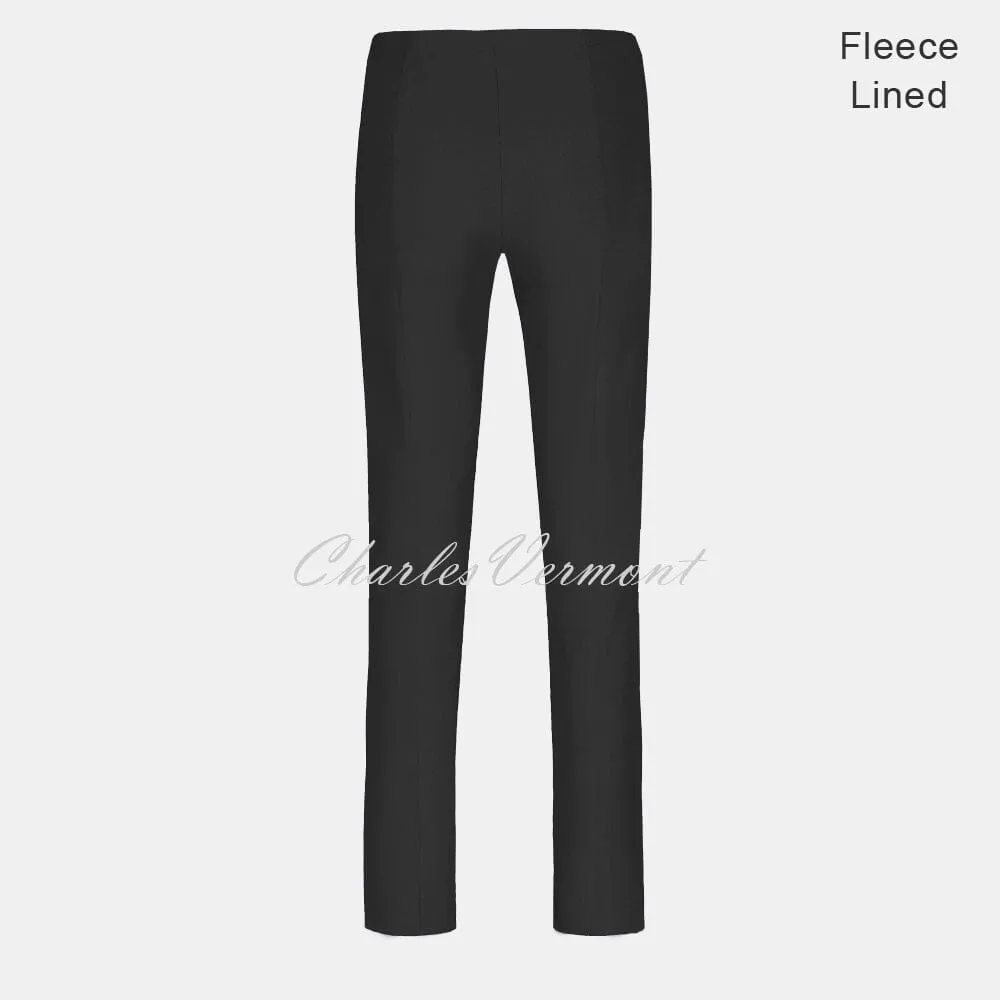 Robell Marie Trouser 51412-54025-90 – Fleece Lined (Black) – SHORTER LENGTH 29"