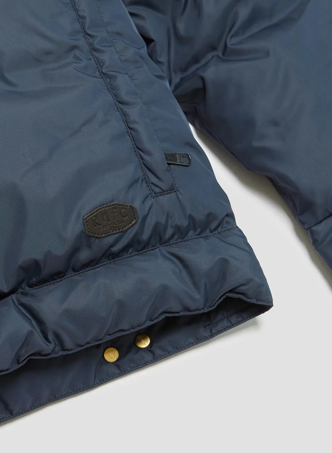 Rocky Mountain Featherbed x Nigel Cabourn Down Short Shell 1969 in Dark Navy