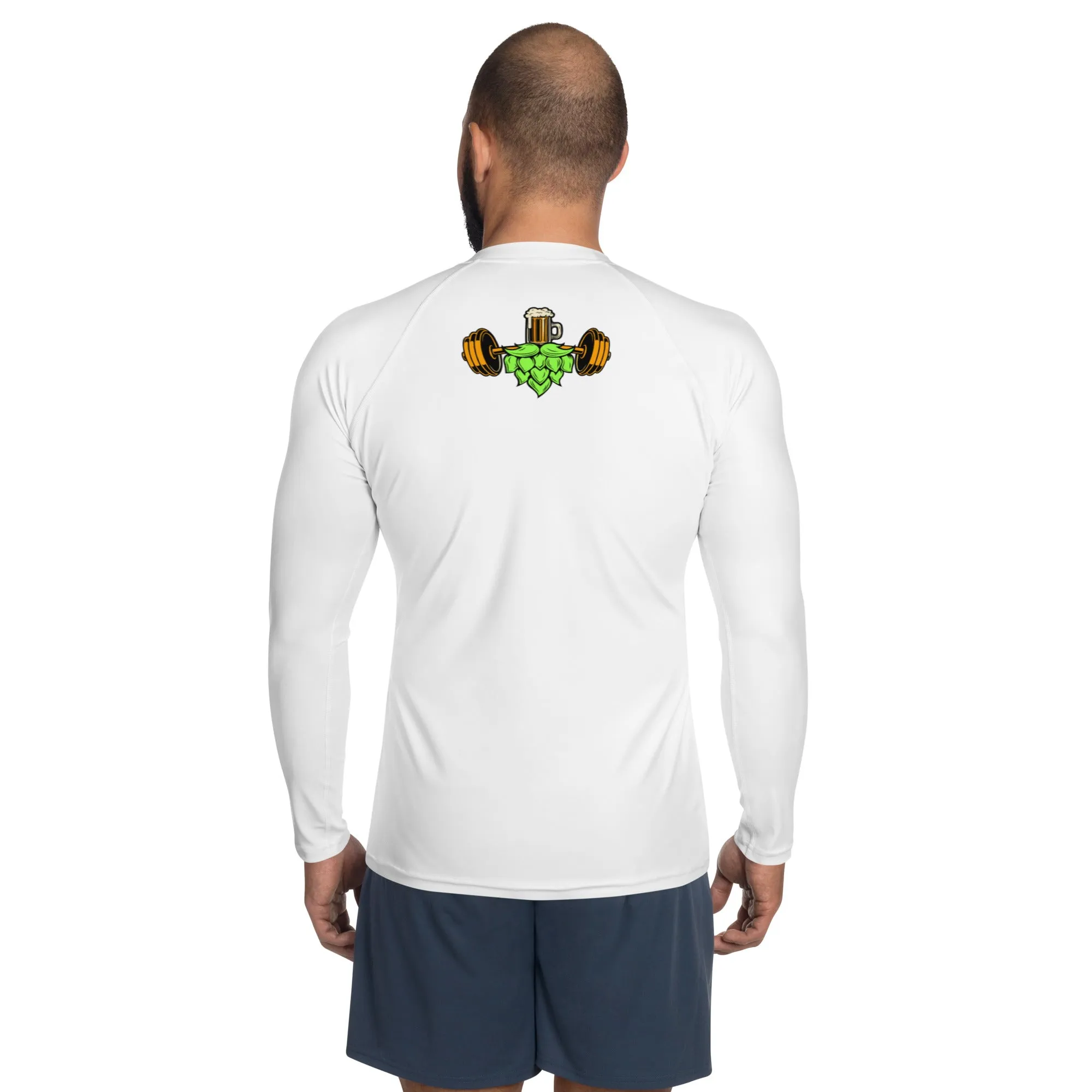 Squats and Hops Logo - Men's Rash Guard