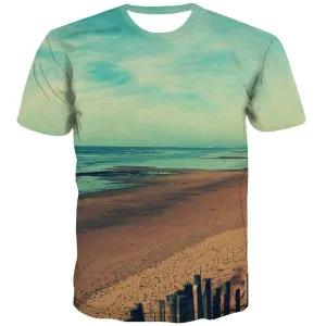 surf T shirts Men The sea Tshirt Printed sport T-shirts Graphic Cool Tshirts Casual