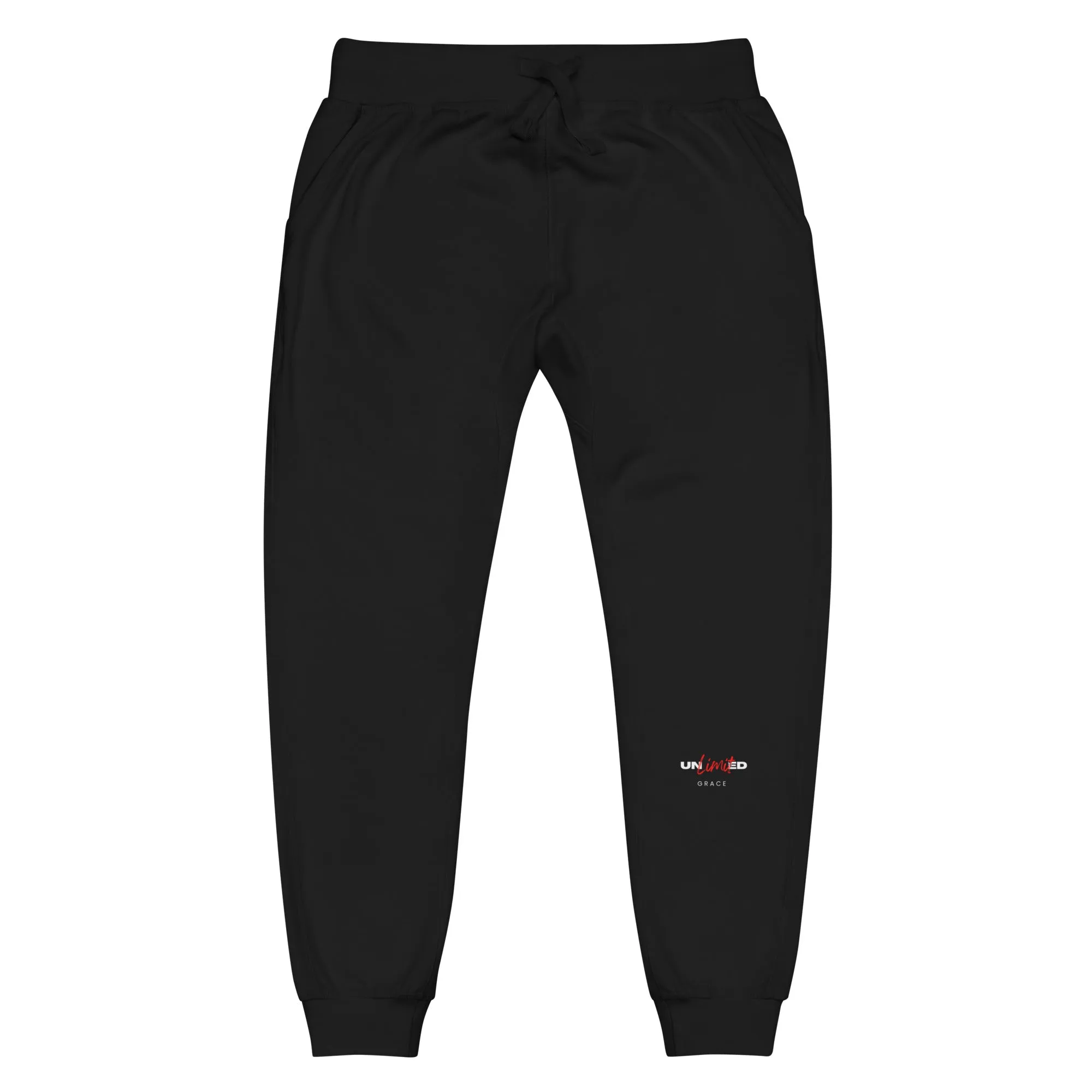 Unlimited Grace Unisex fleece sweatpants  Black