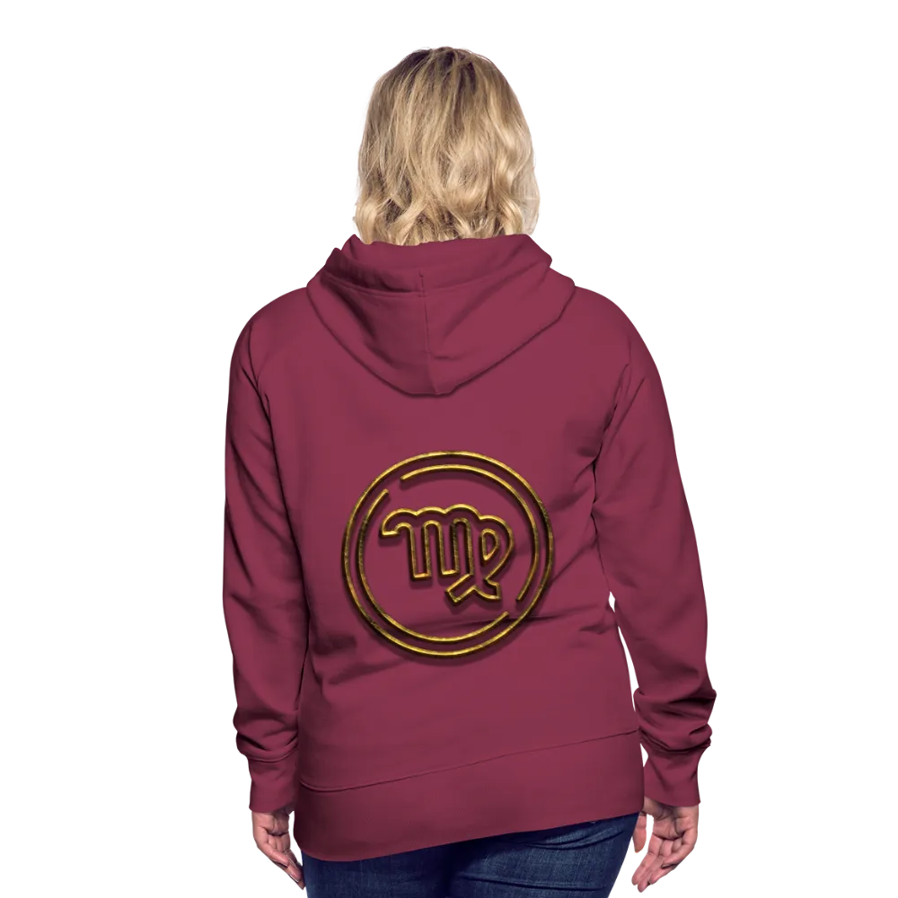 Virgo 3D Gold Women’s Premium Hoodie