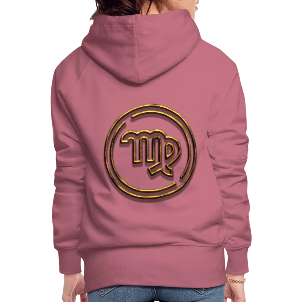 Virgo 3D Gold Women’s Premium Hoodie