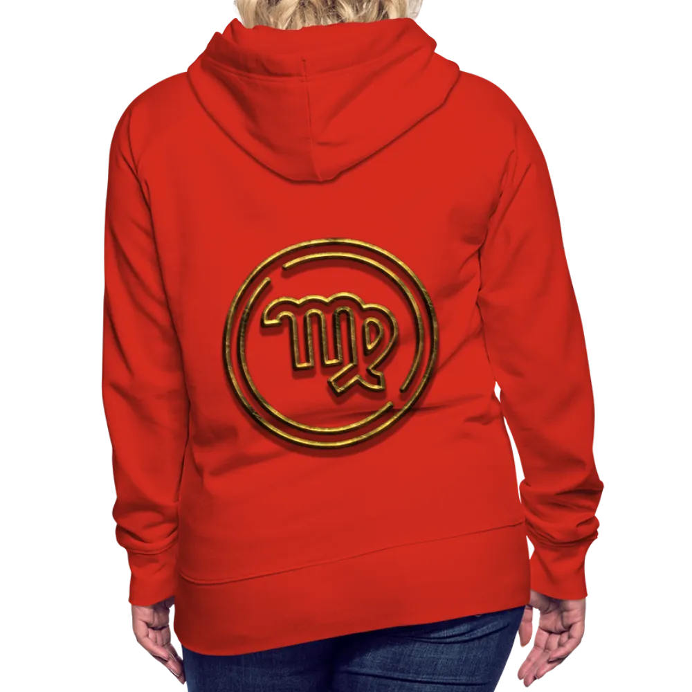 Virgo 3D Gold Women’s Premium Hoodie