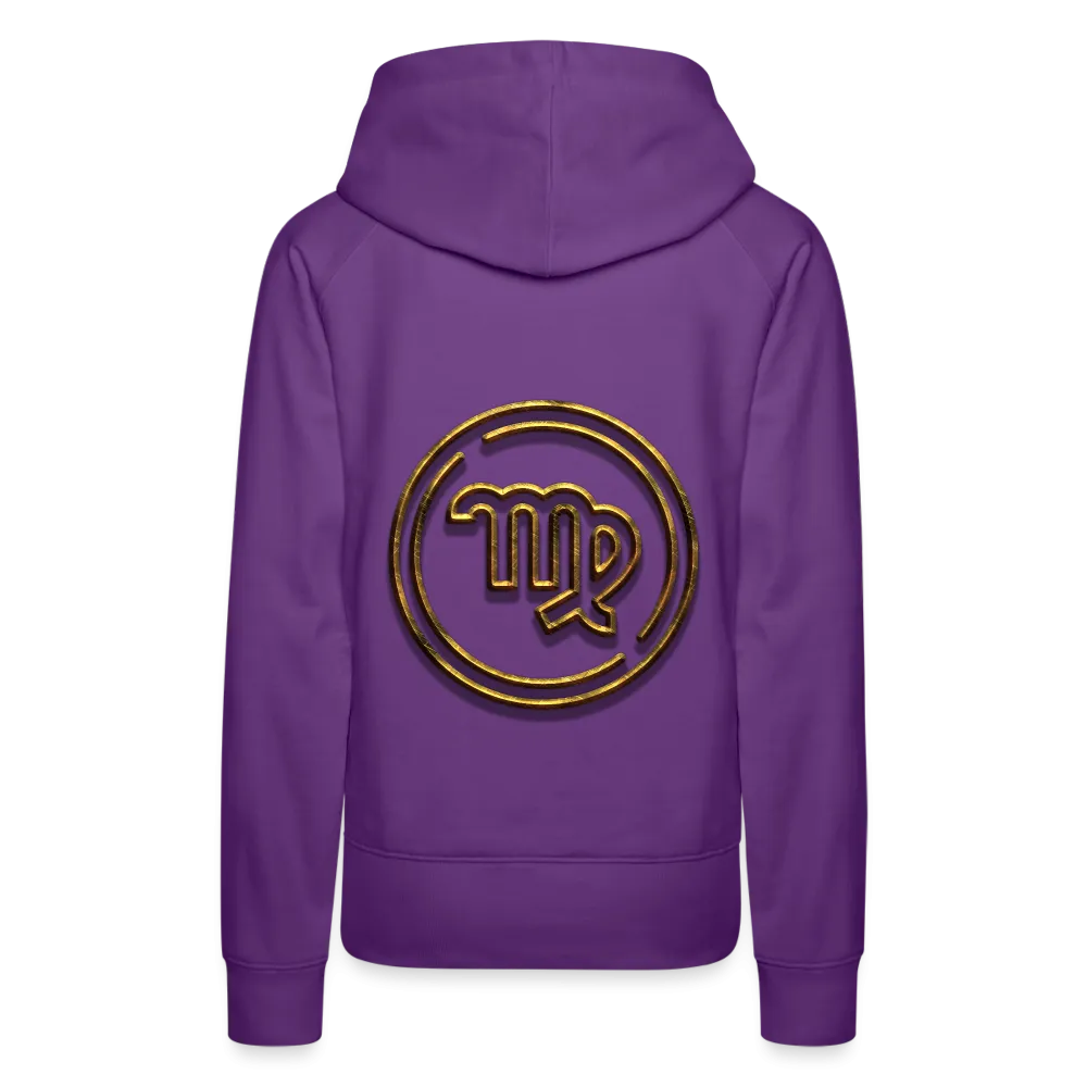 Virgo 3D Gold Women’s Premium Hoodie