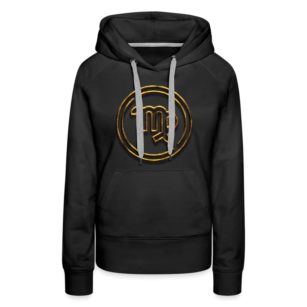 Virgo 3D Gold Women’s Premium Hoodie