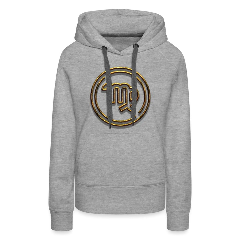 Virgo 3D Gold Women’s Premium Hoodie