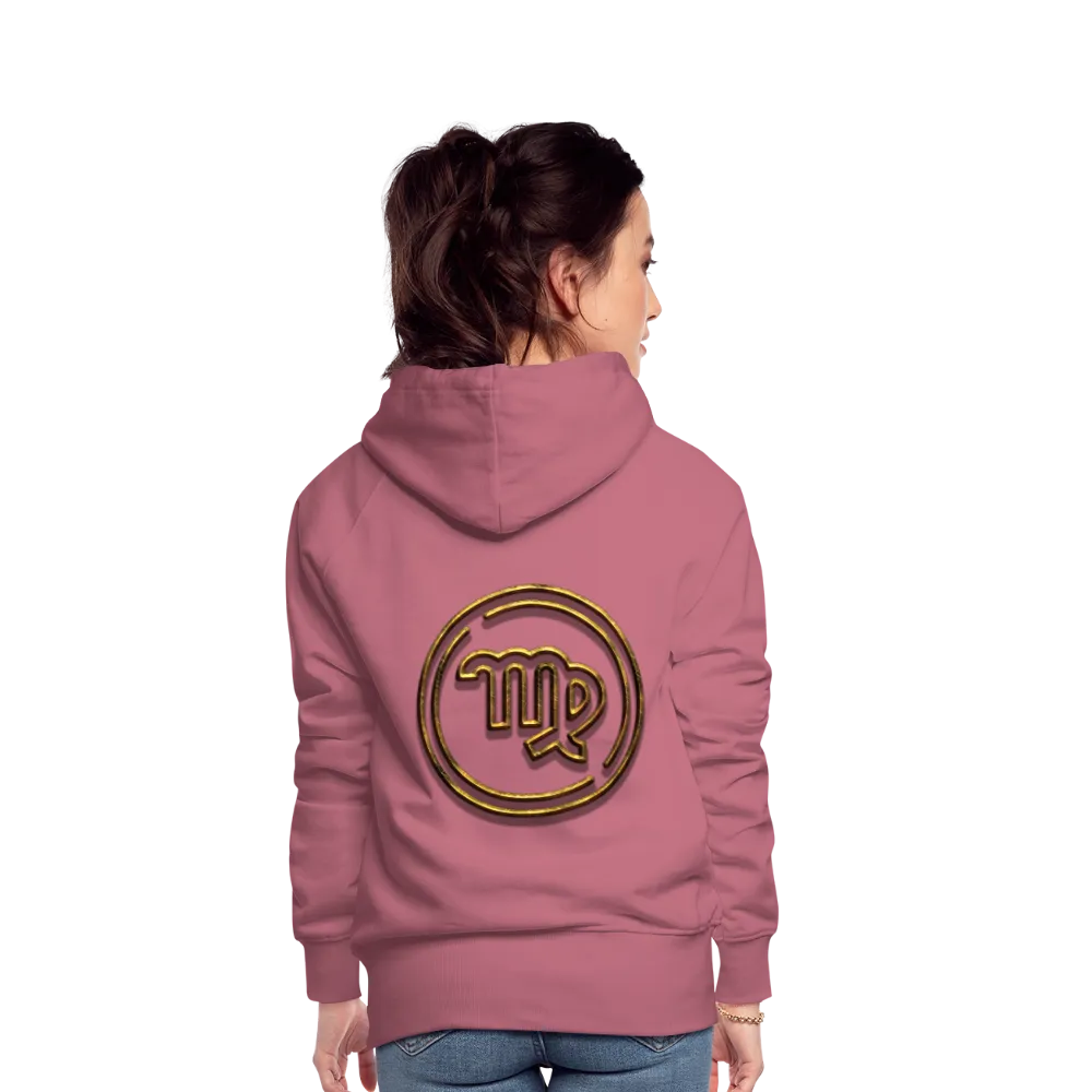 Virgo 3D Gold Women’s Premium Hoodie