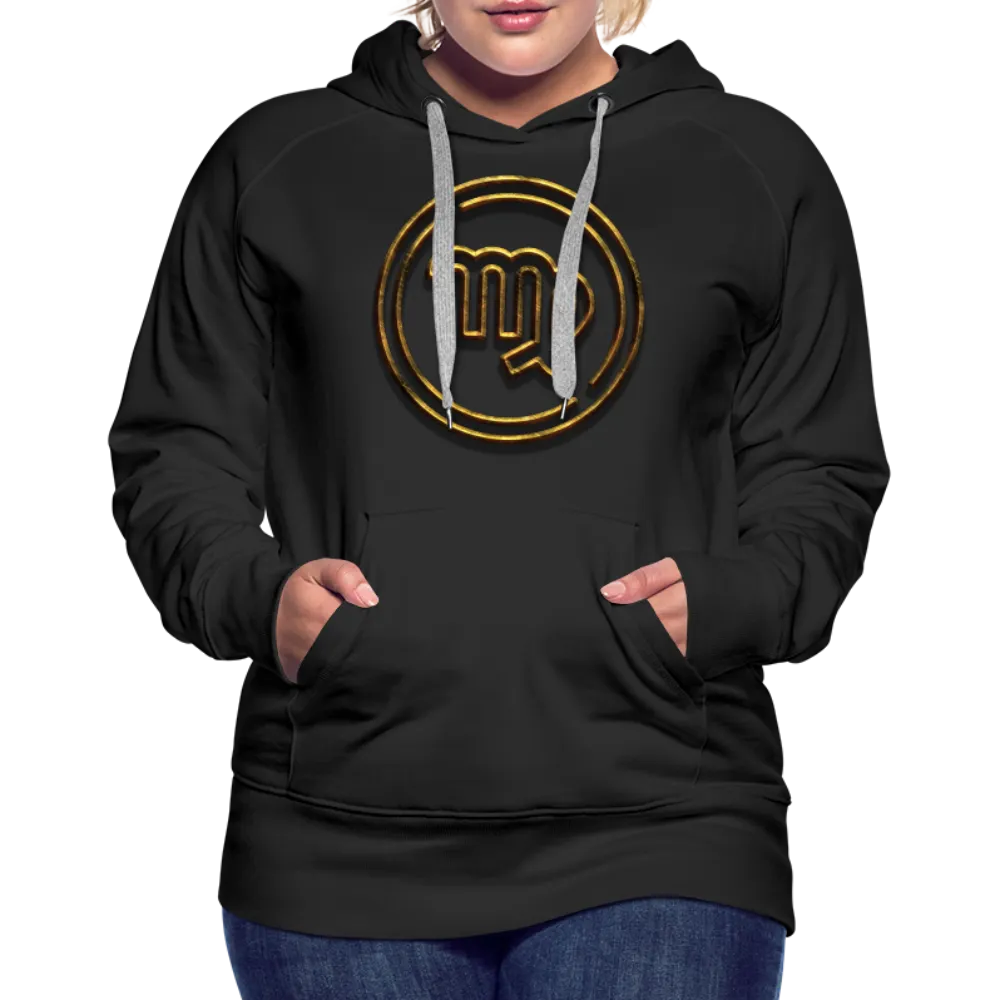 Virgo 3D Gold Women’s Premium Hoodie