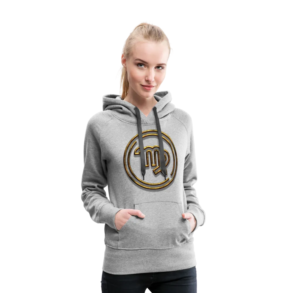 Virgo 3D Gold Women’s Premium Hoodie