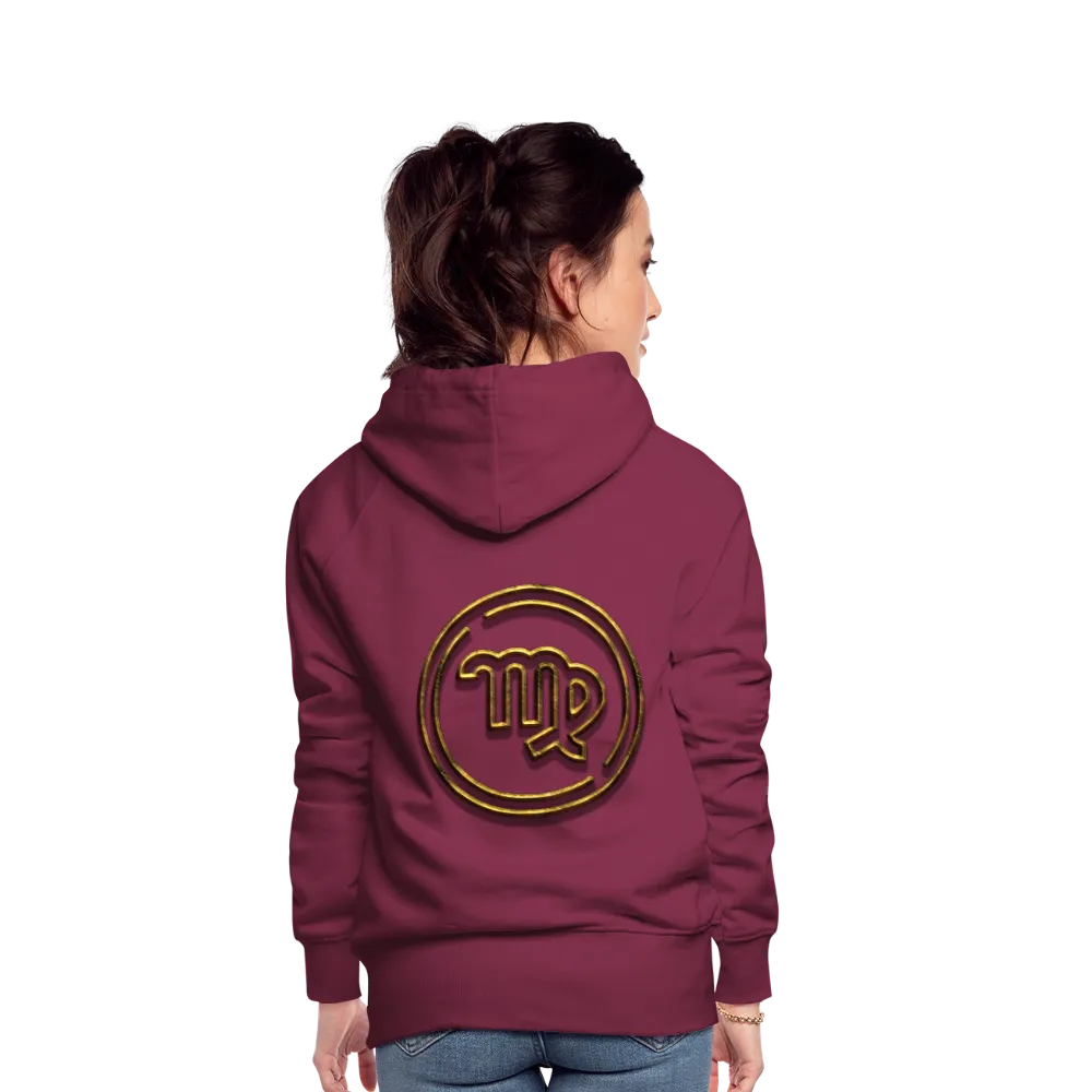 Virgo 3D Gold Women’s Premium Hoodie